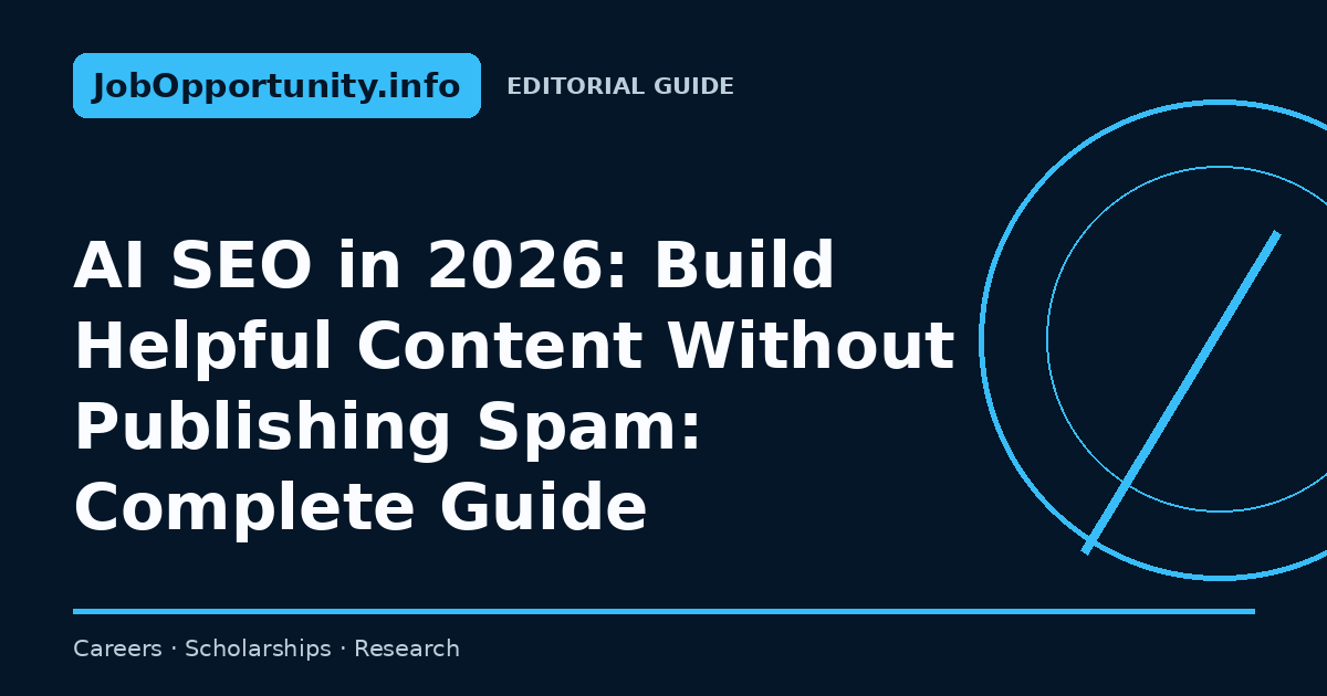 AI SEO in 2026: Build Helpful Content Without Publishing Spam: Complete Guide