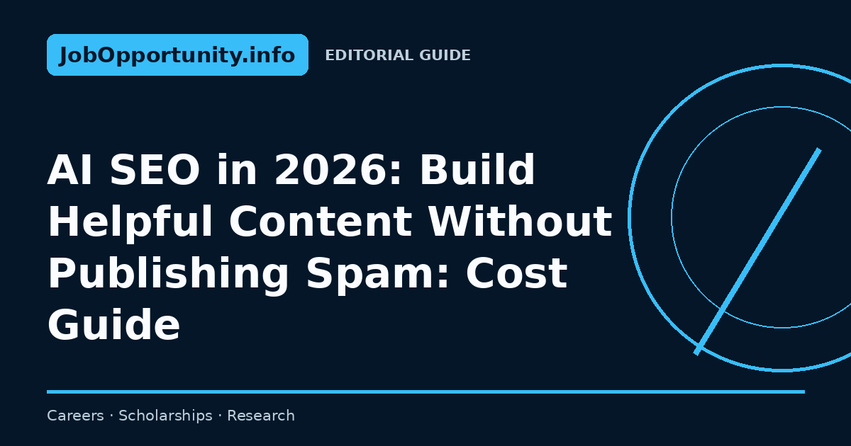 AI SEO in 2026: Build Helpful Content Without Publishing Spam: Cost Guide