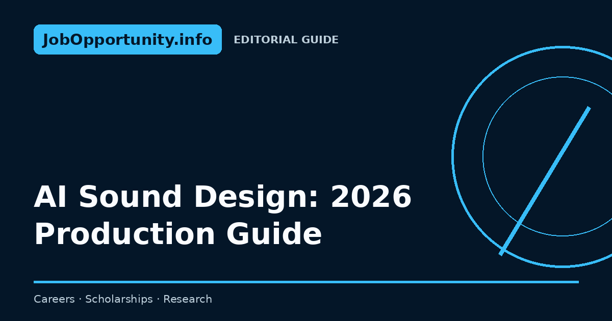 AI Sound Design: 2026 Production Guide