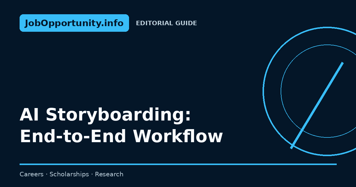 AI Storyboarding: End-to-End Workflow