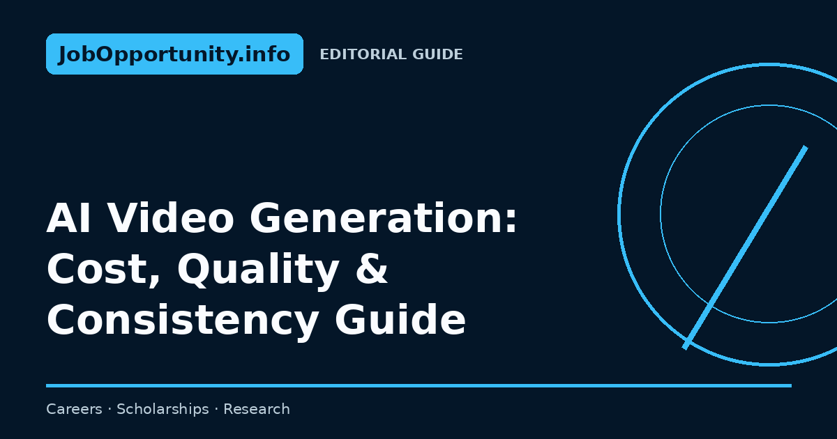 AI Video Generation: Cost, Quality & Consistency Guide