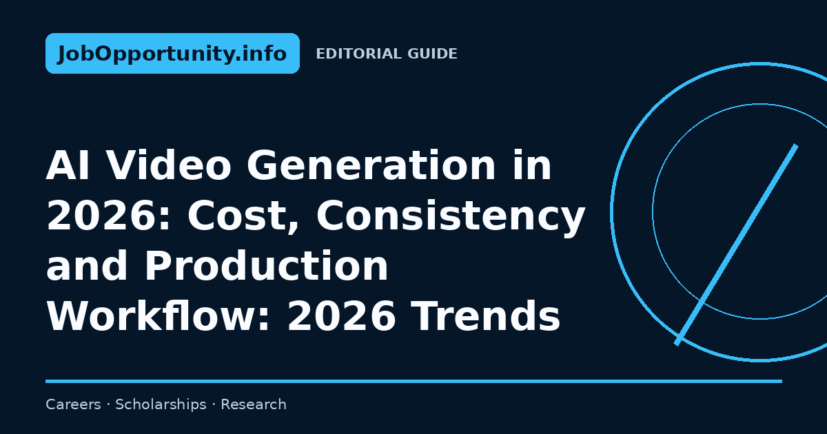 AI Video Generation in 2026: Cost, Consistency and Production Workflow: 2026 Trends