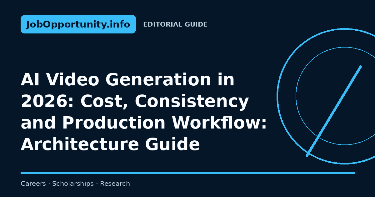 AI Video Generation in 2026: Cost, Consistency and Production Workflow: Architecture Guide