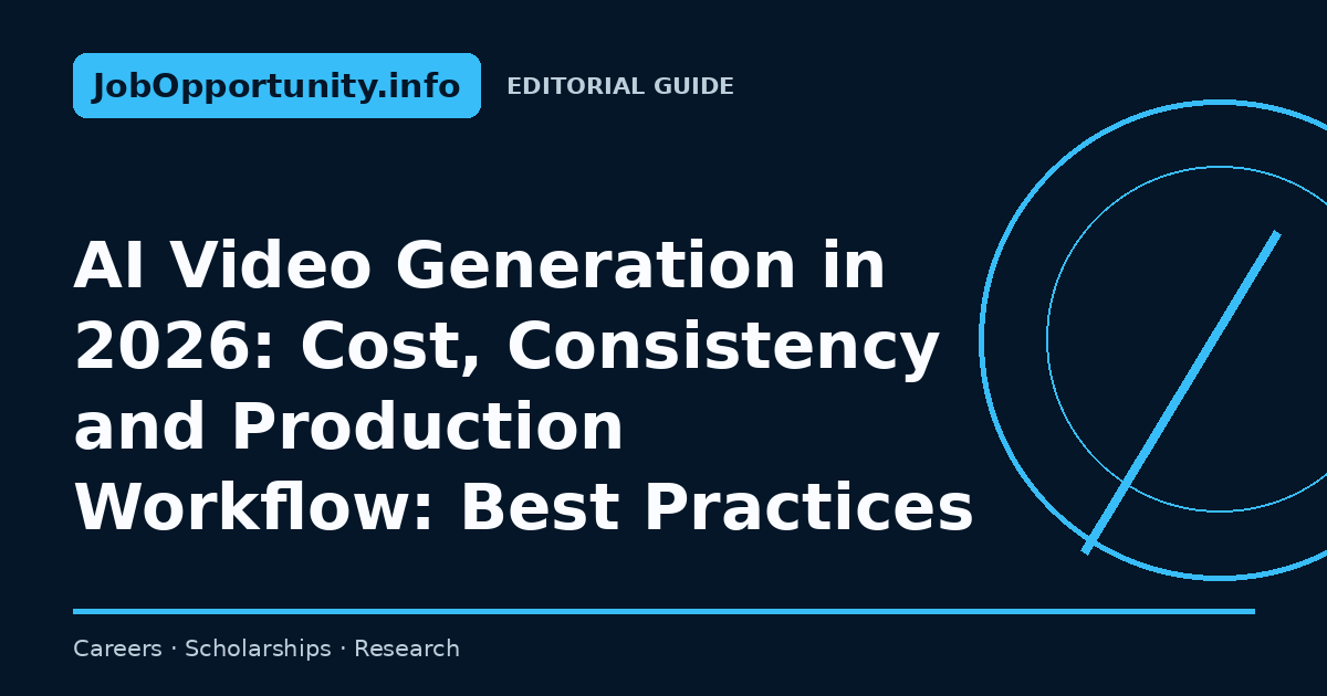 AI Video Generation in 2026: Cost, Consistency and Production Workflow: Best Practices