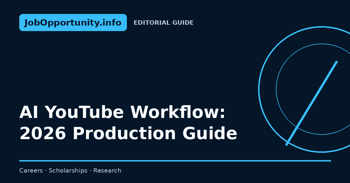 AI YouTube Workflow: 2026 Production Guide