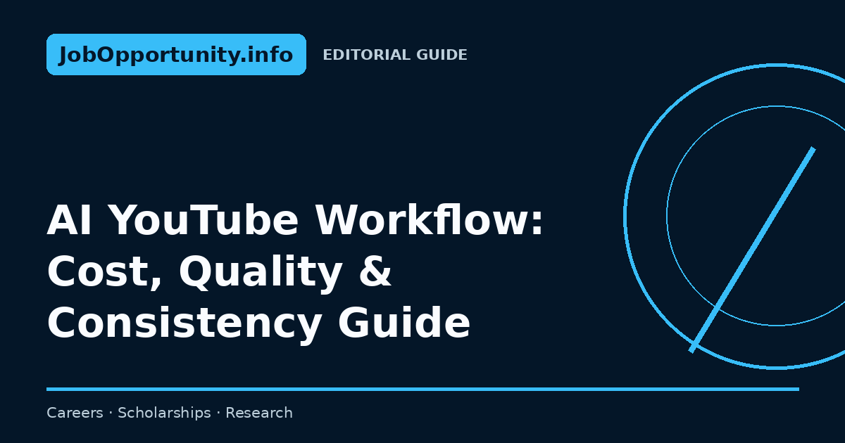 AI YouTube Workflow: Cost, Quality & Consistency Guide