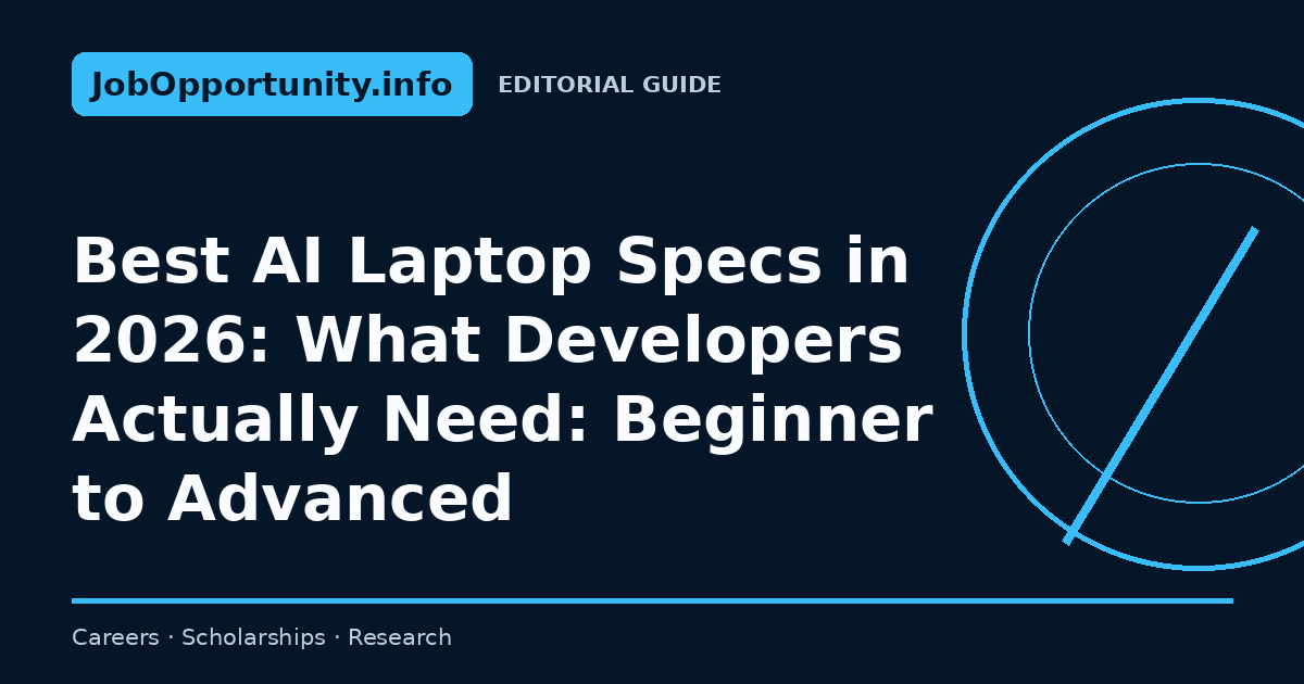 Best AI Laptop Specs in 2026: What Developers Actually Need: Beginner to Advanced