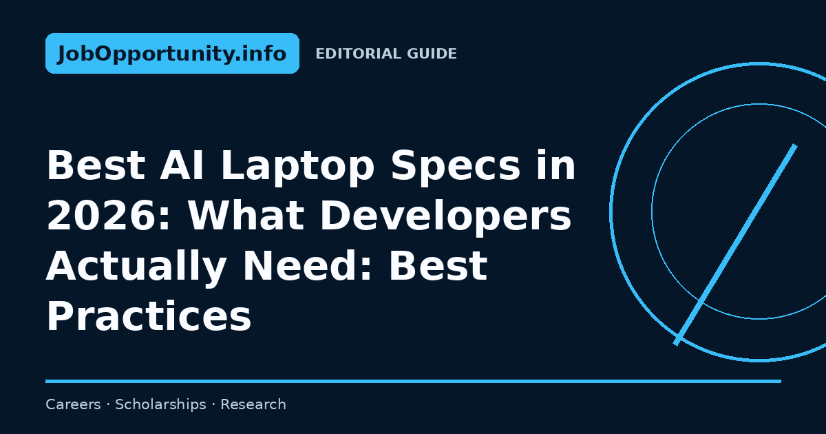 Best AI Laptop Specs in 2026: What Developers Actually Need: Best Practices