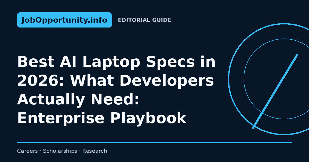 Best AI Laptop Specs in 2026: What Developers Actually Need: Enterprise Playbook