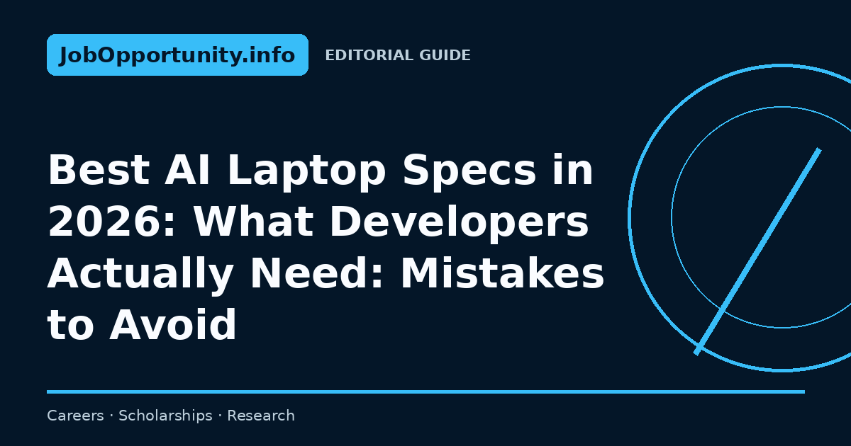 Best AI Laptop Specs in 2026: What Developers Actually Need: Mistakes to Avoid