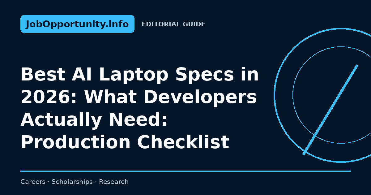 Best AI Laptop Specs in 2026: What Developers Actually Need: Production Checklist