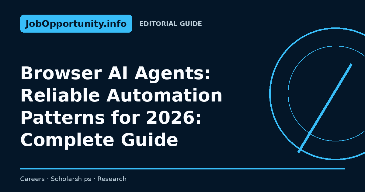 Browser AI Agents: Reliable Automation Patterns for 2026: Complete Guide
