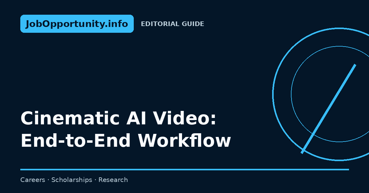 Cinematic AI Video: End-to-End Workflow
