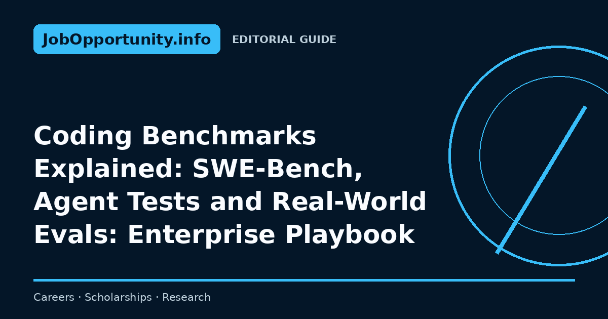 Coding Benchmarks Explained: SWE-Bench, Agent Tests and Real-World Evals: Enterprise Playbook