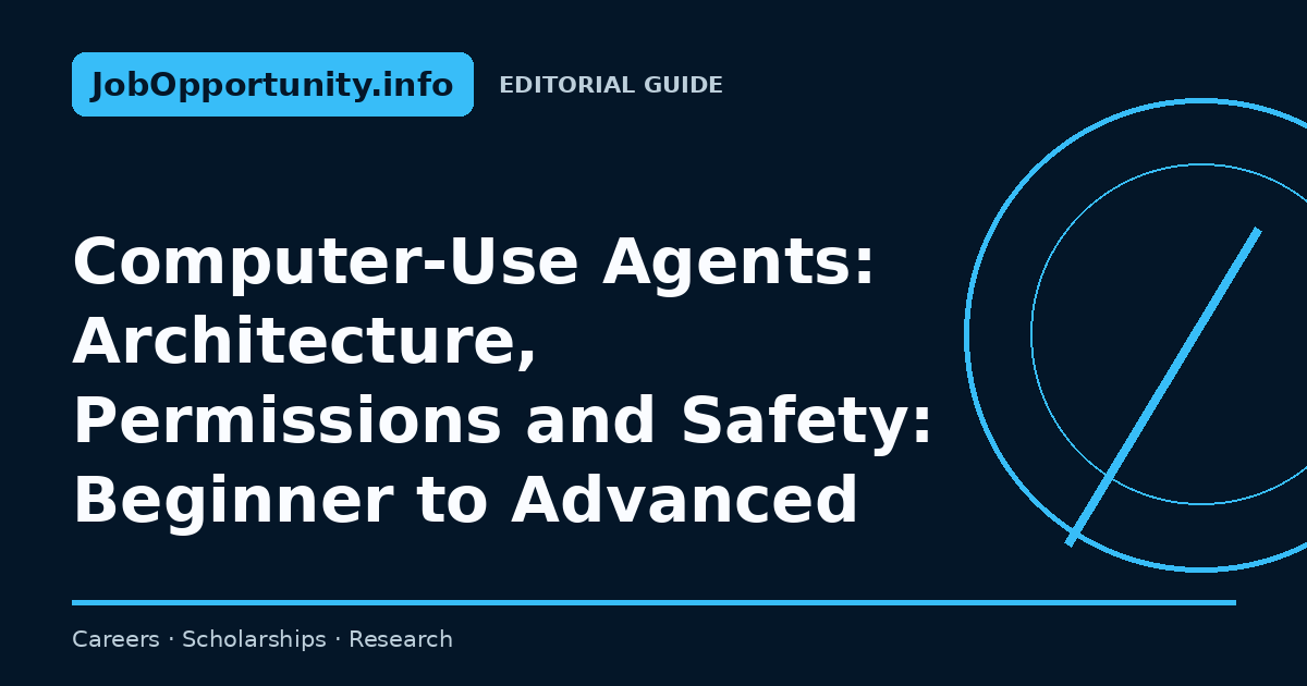 Computer-Use Agents: Architecture, Permissions and Safety: Beginner to Advanced