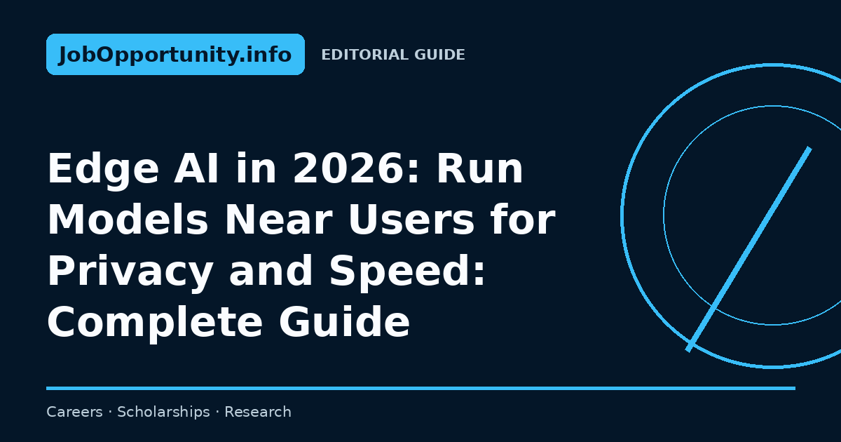 Edge AI in 2026: Run Models Near Users for Privacy and Speed: Complete Guide