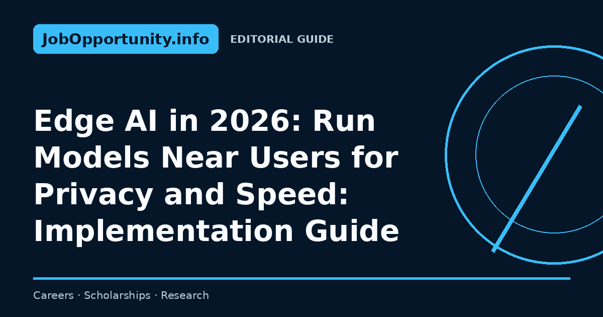 Edge AI in 2026: Run Models Near Users for Privacy and Speed: Implementation Guide