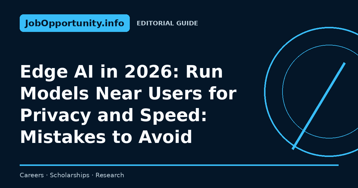 Edge AI in 2026: Run Models Near Users for Privacy and Speed: Mistakes to Avoid