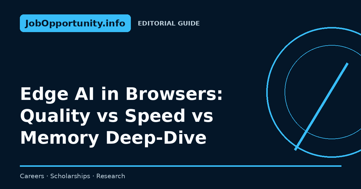 Edge AI in Browsers: Quality vs Speed vs Memory Deep-Dive