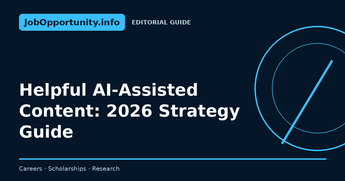 Helpful AI-Assisted Content: 2026 Strategy Guide