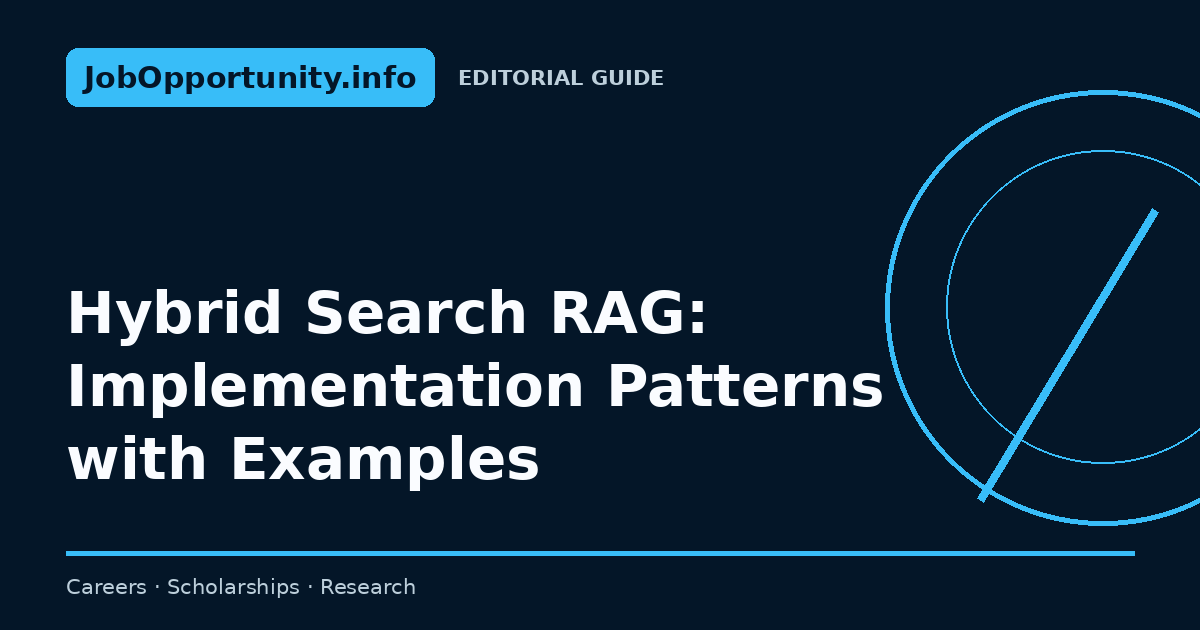 Hybrid Search RAG: Implementation Patterns with Examples
