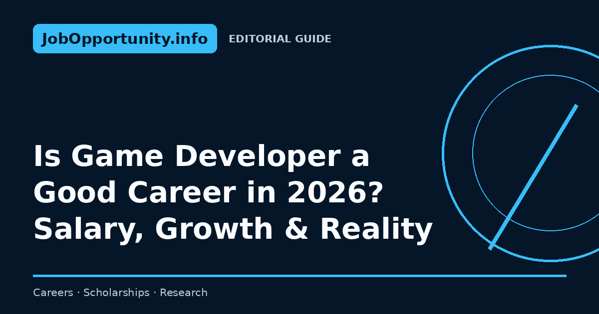 Is Game Developer a Good Career in 2026? Salary, Growth & Reality