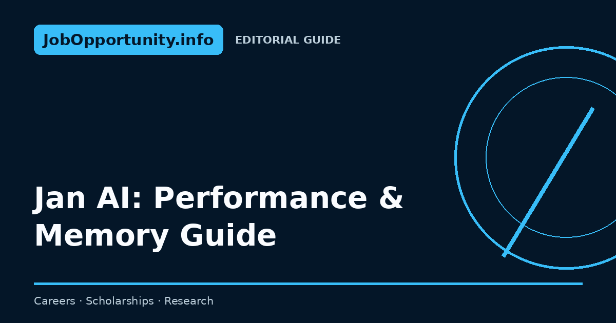 Jan AI: Performance & Memory Guide