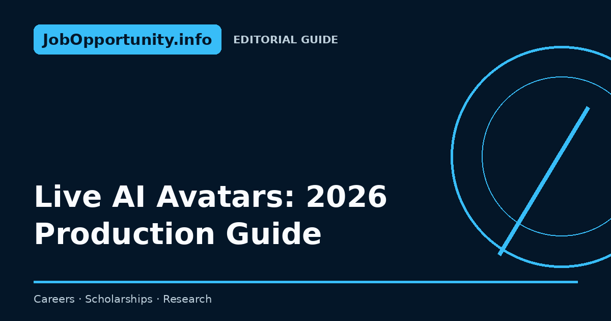 Live AI Avatars: 2026 Production Guide