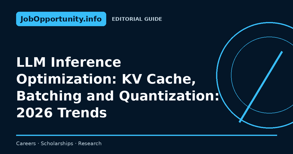 LLM Inference Optimization: KV Cache, Batching and Quantization: 2026 Trends