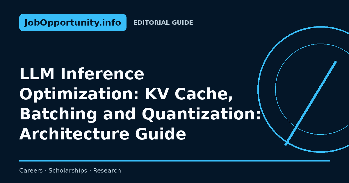 LLM Inference Optimization: KV Cache, Batching and Quantization: Architecture Guide