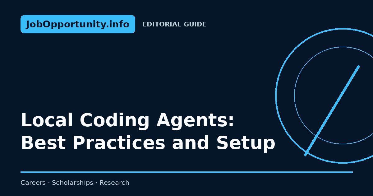 Local Coding Agents: Best Practices and Setup