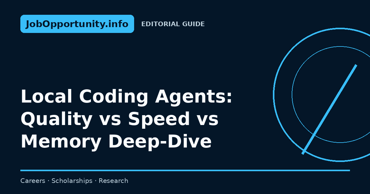 Local Coding Agents: Quality vs Speed vs Memory Deep-Dive