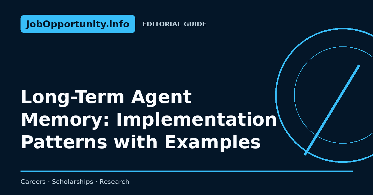 Long-Term Agent Memory: Implementation Patterns with Examples