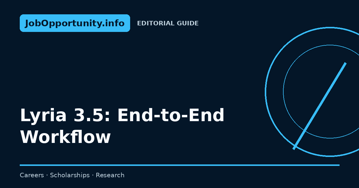 Lyria 3.5: End-to-End Workflow