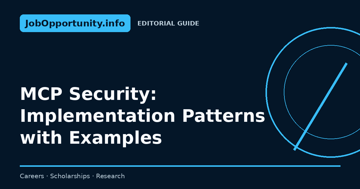 MCP Security: Implementation Patterns with Examples