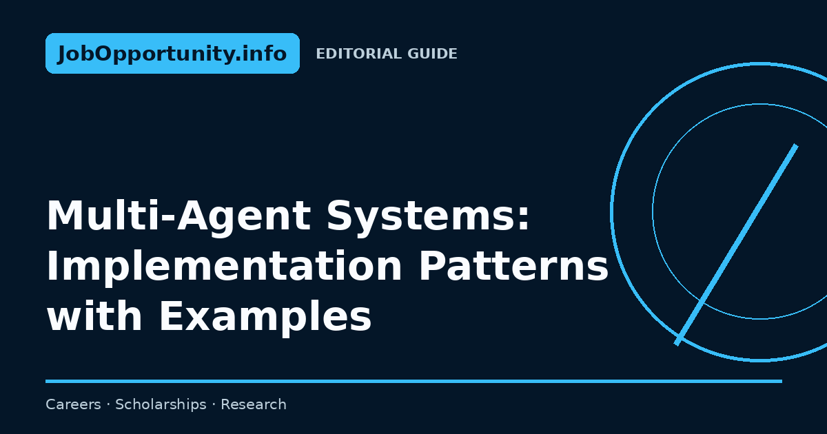 Multi-Agent Systems: Implementation Patterns with Examples