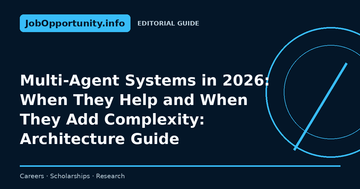 Multi-Agent Systems in 2026: When They Help and When They Add Complexity: Architecture Guide