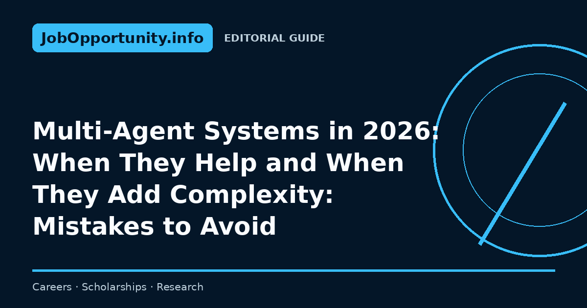 Multi-Agent Systems in 2026: When They Help and When They Add Complexity: Mistakes to Avoid