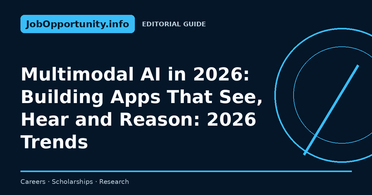 Multimodal AI in 2026: Building Apps That See, Hear and Reason: 2026 Trends