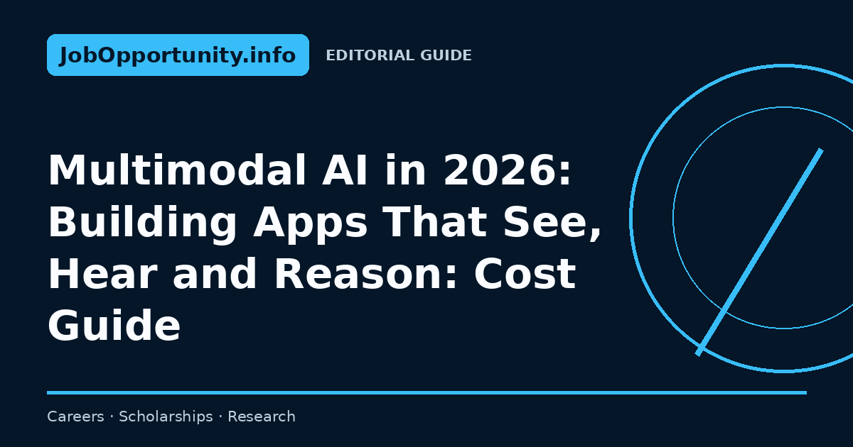 Multimodal AI in 2026: Building Apps That See, Hear and Reason: Cost Guide