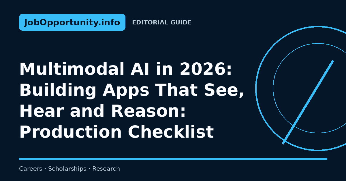 Multimodal AI in 2026: Building Apps That See, Hear and Reason: Production Checklist