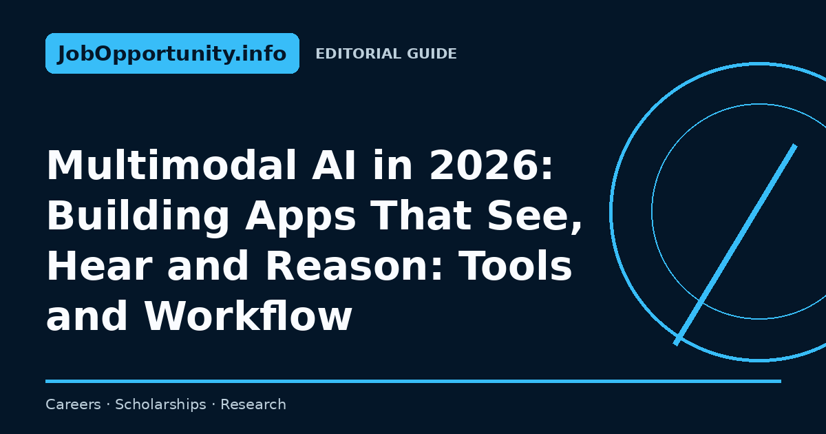 Multimodal AI in 2026: Building Apps That See, Hear and Reason: Tools and Workflow
