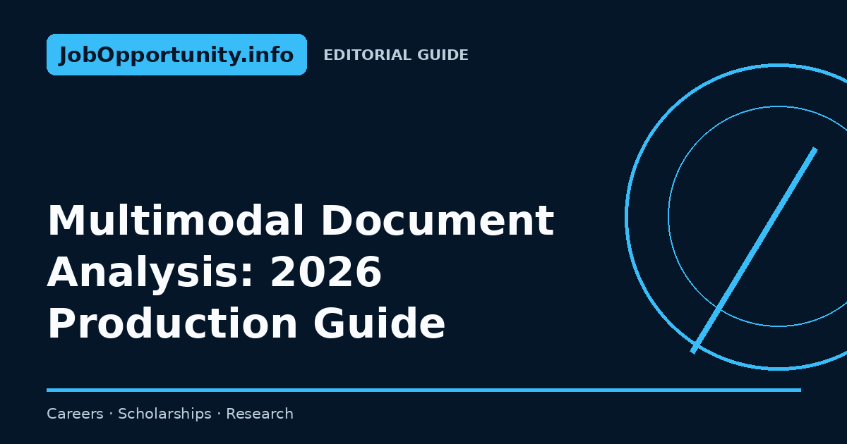 Multimodal Document Analysis: 2026 Production Guide