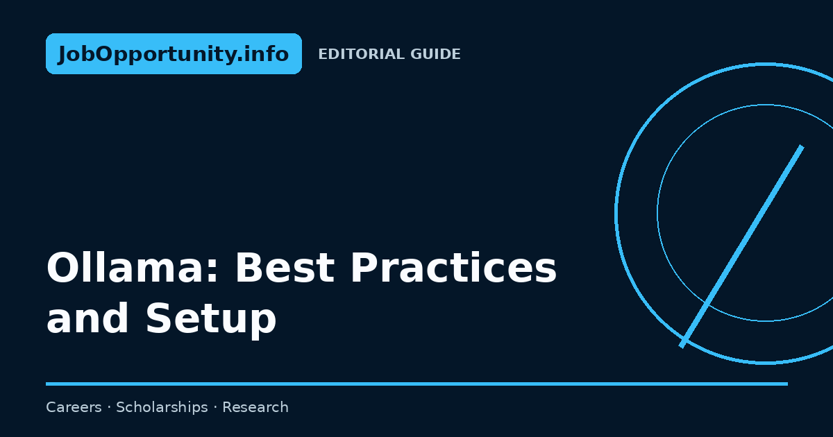 Ollama: Best Practices and Setup