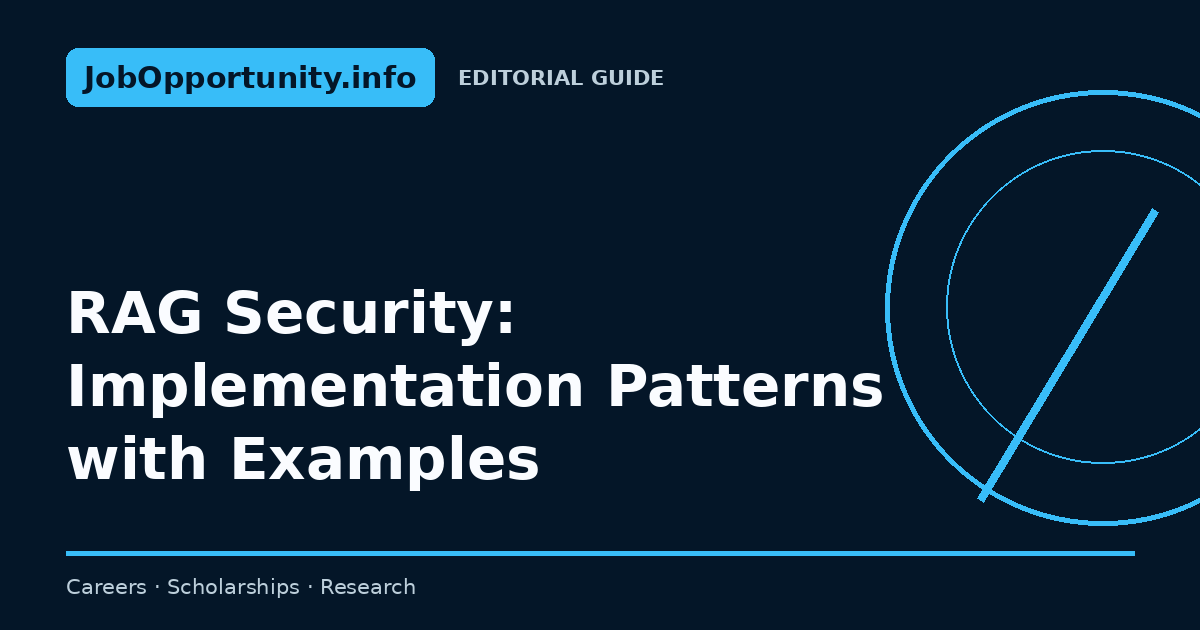 RAG Security: Implementation Patterns with Examples