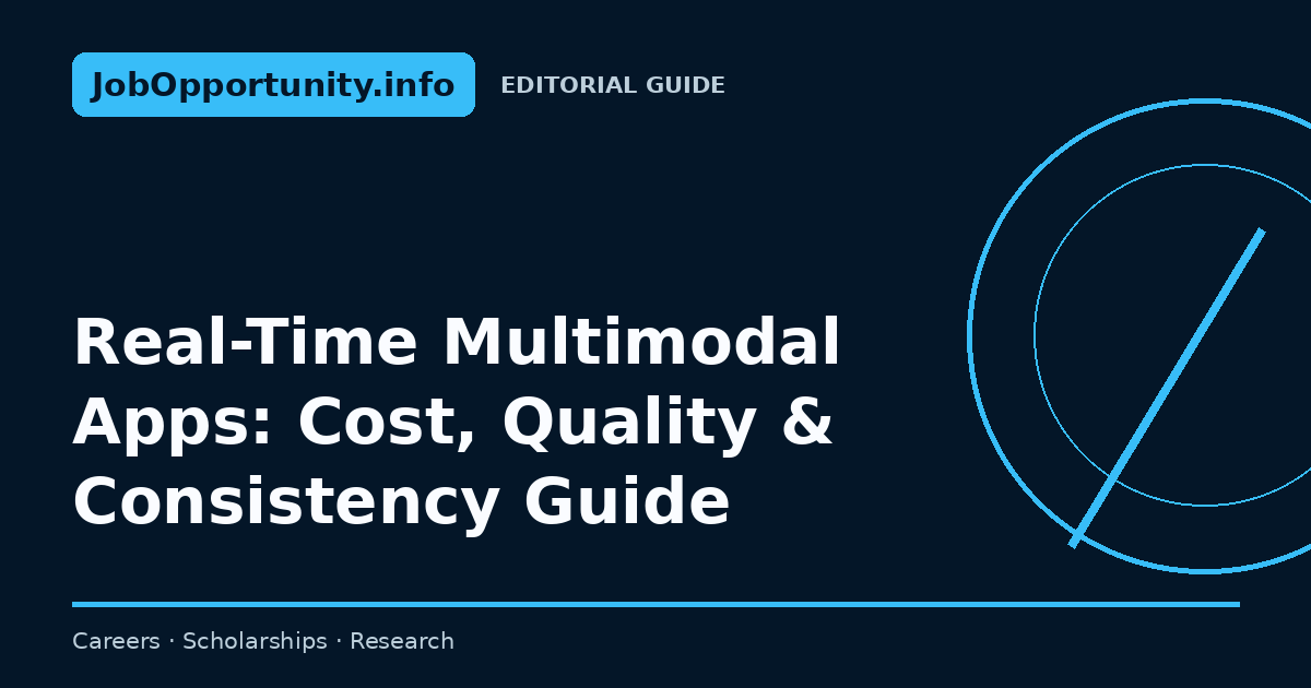 Real-Time Multimodal Apps: Cost, Quality & Consistency Guide