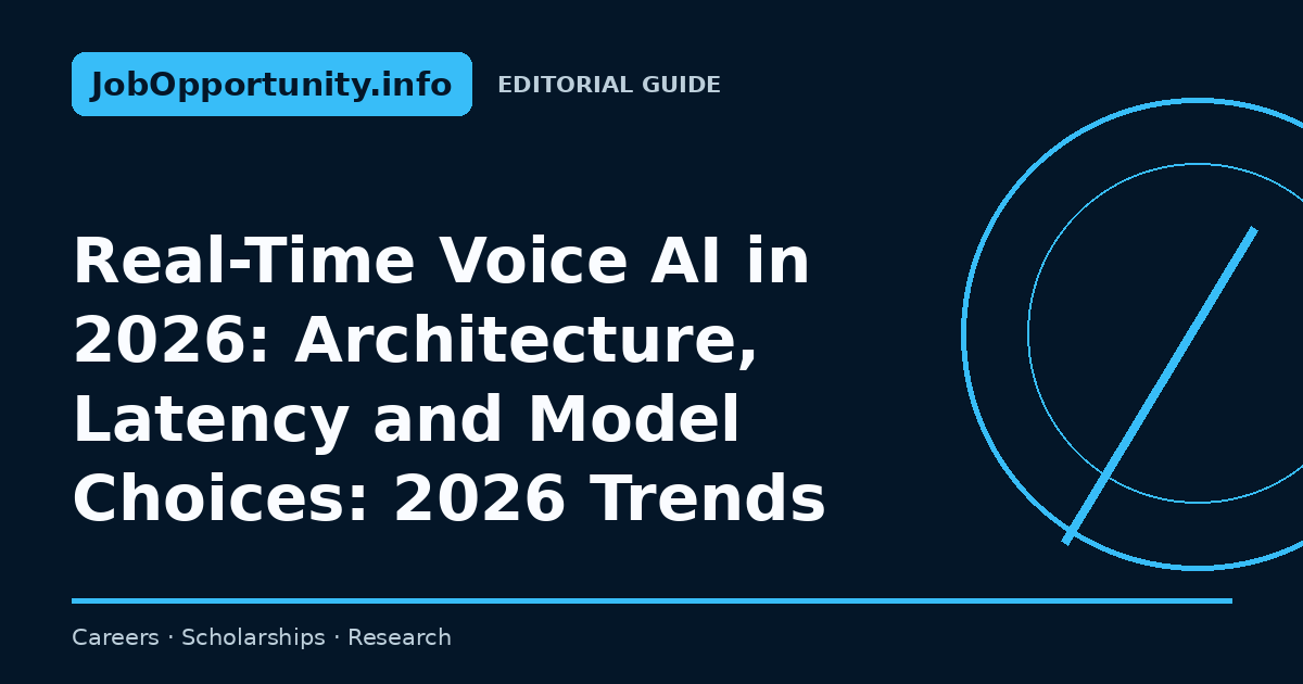 Real-Time Voice AI in 2026: Architecture, Latency and Model Choices: 2026 Trends