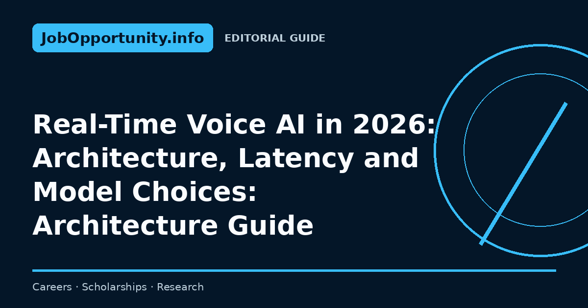 Real-Time Voice AI in 2026: Architecture, Latency and Model Choices: Architecture Guide