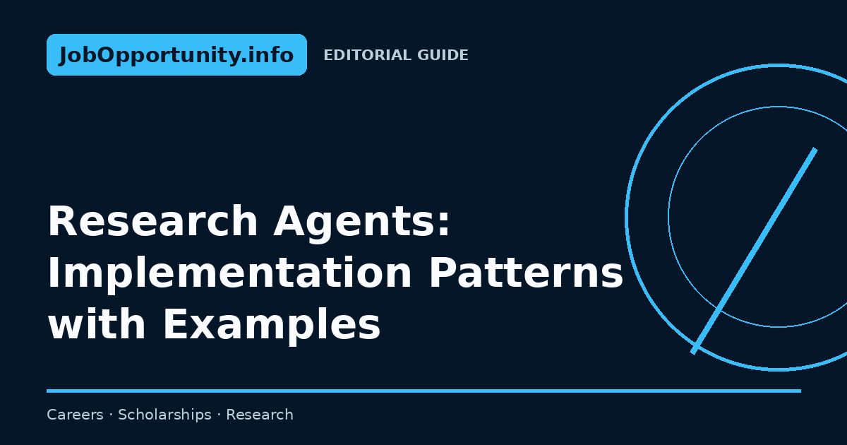 Research Agents: Implementation Patterns with Examples