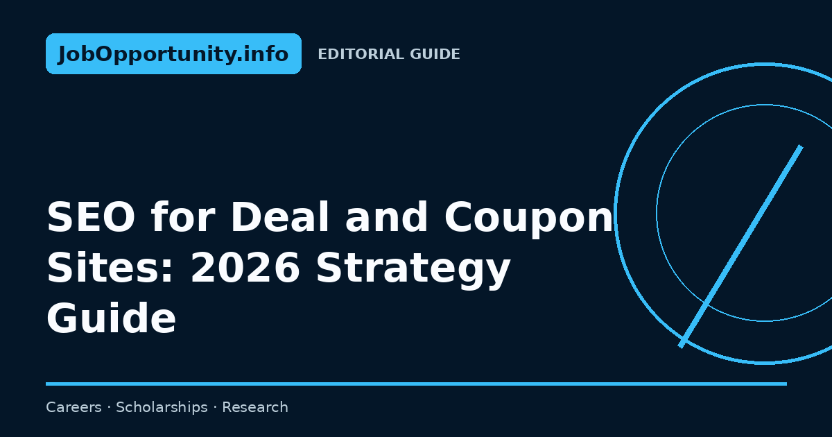 SEO for Deal and Coupon Sites: 2026 Strategy Guide